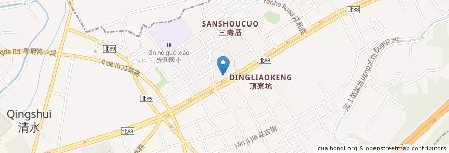 Mapa de ubicacion de 板信商業銀行 en 臺灣, 新北市, 土城區.