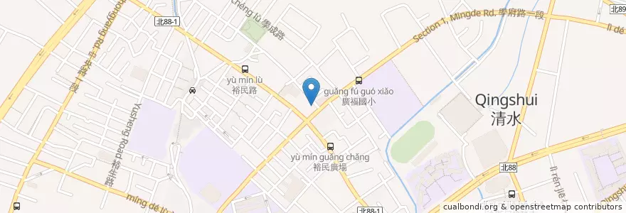 Mapa de ubicacion de 合作金庫商業銀行 en Taiwan, 新北市, 土城區.