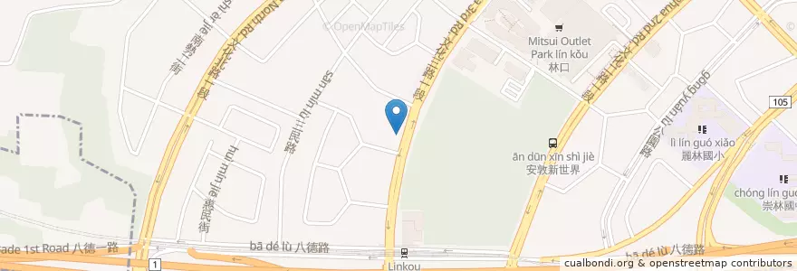 Mapa de ubicacion de 臺灣新光商業銀行 en تایوان, 新北市, 林口區.
