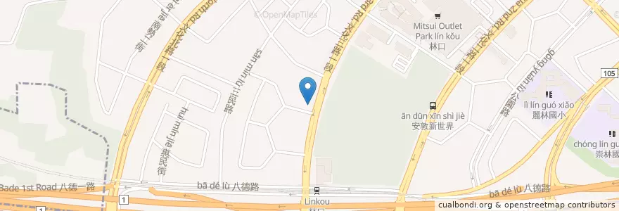 Mapa de ubicacion de 滙豐(台灣)商業銀行 en 台湾, 新北市, 林口区.