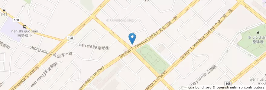 Mapa de ubicacion de 彰化商業銀行 en Taiwan, 新北市, 林口區.
