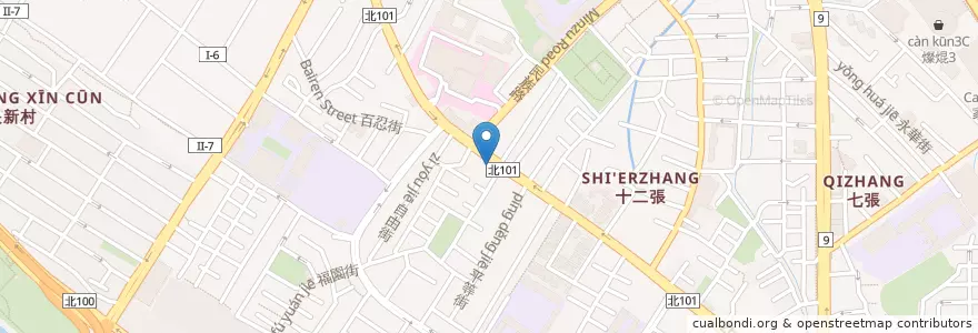 Mapa de ubicacion de 臺灣新光商業銀行 en تايوان, تايبيه الجديدة, 新店區.