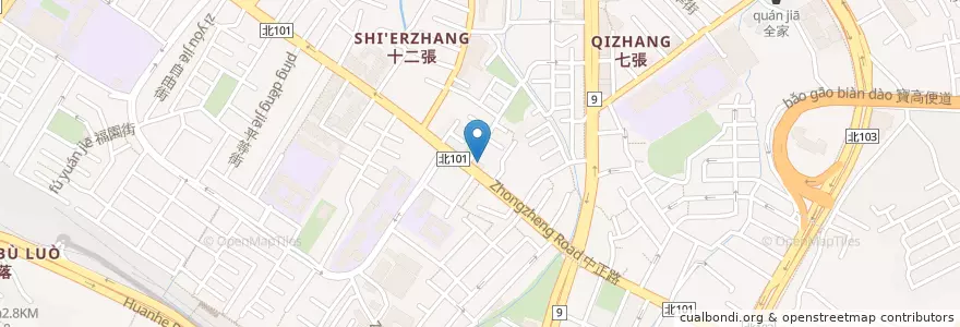 Mapa de ubicacion de 京城商業銀行 en 臺灣, 新北市, 新店區.