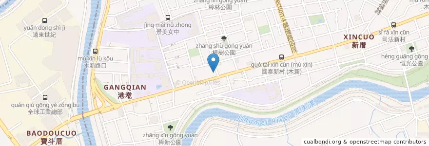 Mapa de ubicacion de 台北富邦商業銀行 en Tayvan, 新北市, Taipei, 文山區.