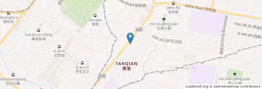 Mapa de ubicacion de 聯邦商業銀行 en Tayvan, 新北市, 中和區, 永和區.