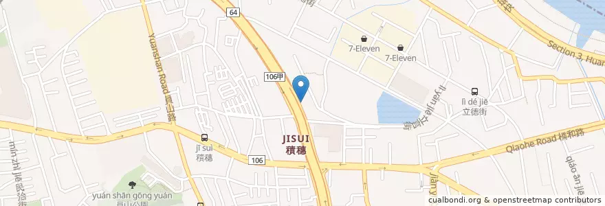 Mapa de ubicacion de 京城商業銀行 en 타이완, 신베이 시, 중허 구.