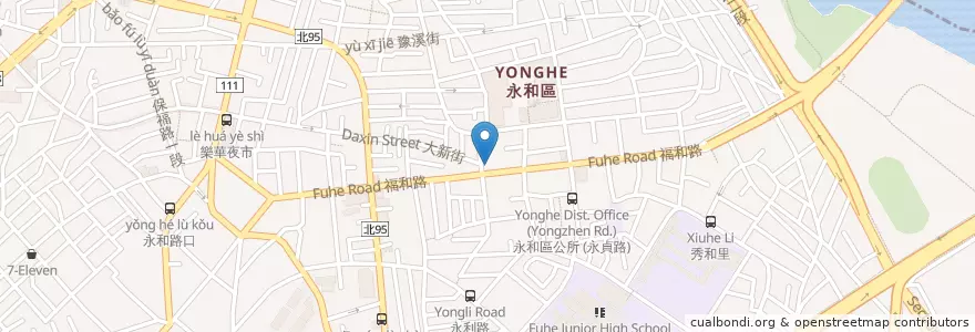 Mapa de ubicacion de 遠東國際商業銀行 en Tayvan, 新北市, 永和區.