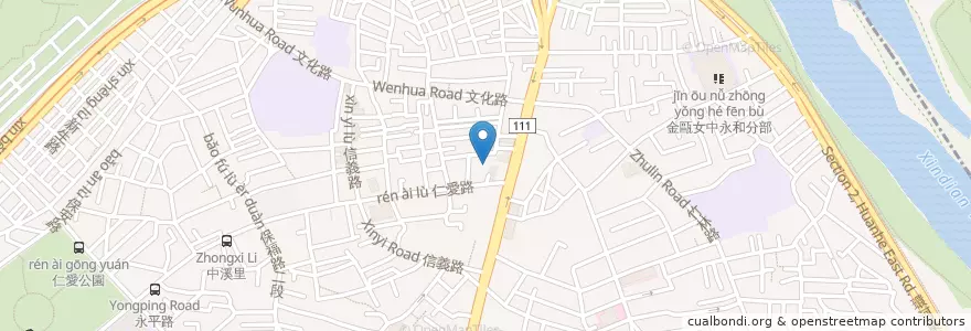 Mapa de ubicacion de 板信商業銀行 en Taiwan, Neu-Taipeh, Yonghe.