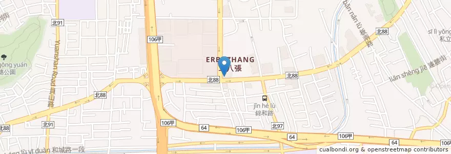 Mapa de ubicacion de 永豐商業銀行 en تايوان, تايبيه الجديدة, 中和區.