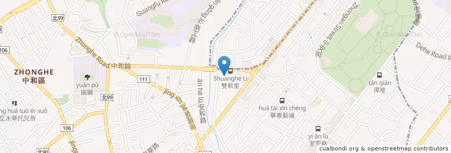Mapa de ubicacion de Bank of Panshin en Taiwan, New Taipei, Zhonghe District, Yonghe District.