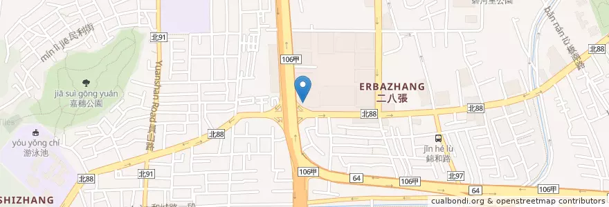 Mapa de ubicacion de 瑞興商業銀行 en Taiwan, New Taipei, Zhonghe District.