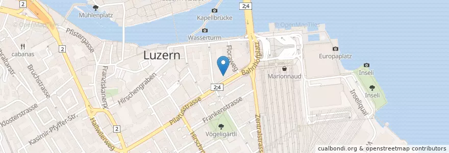 Mapa de ubicacion de Wok King en Zwitserland, Luzern, Luzern.