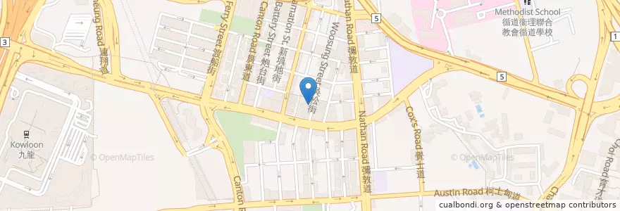Mapa de ubicacion de Dabarkadz Filipino Restaurant en چین, گوانگ‌دونگ, هنگ‌کنگ, کاولون, 新界 New Territories, 油尖旺區 Yau Tsim Mong District.
