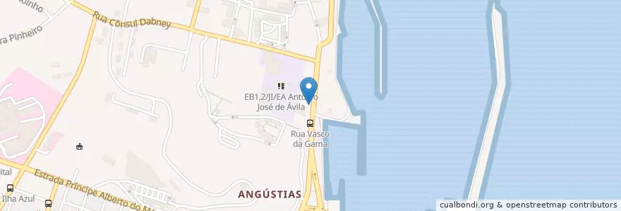 Mapa de ubicacion de Oceanic Cafe en Portugal, Açores, Faial, Horta, Horta (Angústias).