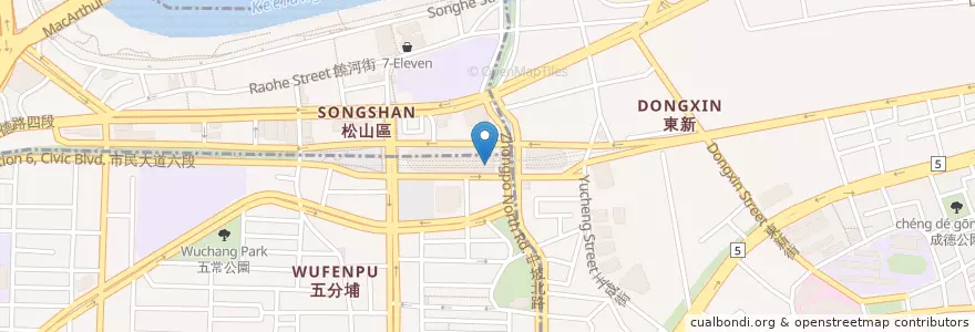 Mapa de ubicacion de 花月蘭 en 臺灣, 新北市, 臺北市, 信義區.