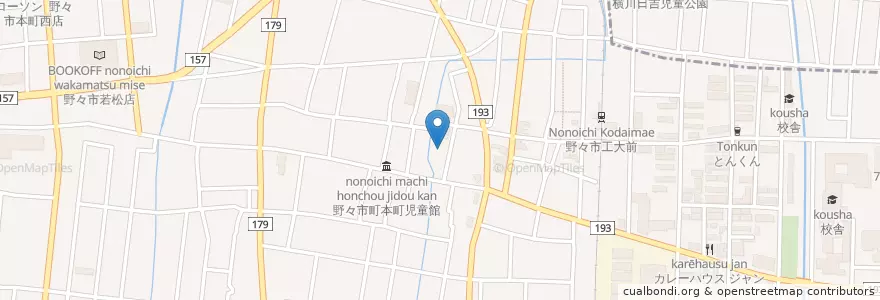 Mapa de ubicacion de 布市神社 en 日本, 石川県, 野々市市.