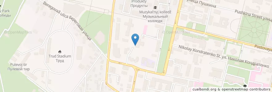 Mapa de ubicacion de Аптека en Rusland, Zuidelijk Federaal District, Kraj Krasnodar, Городской Округ Краснодар.
