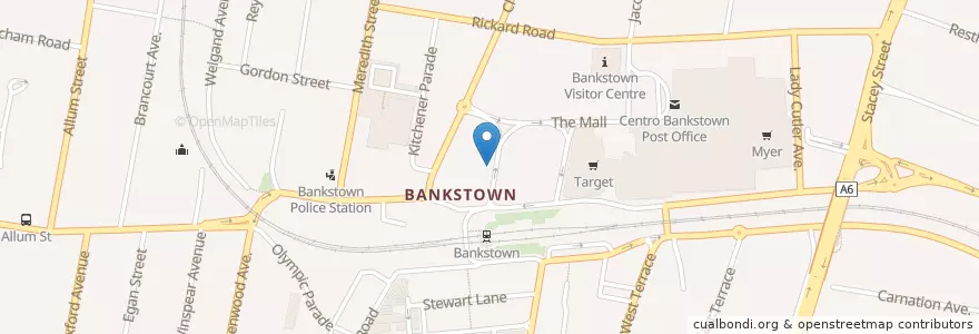 Mapa de ubicacion de Mr Bom Vietnamese Restaurant en 오스트레일리아, New South Wales, Canterbury-Bankstown Council, 시드니.