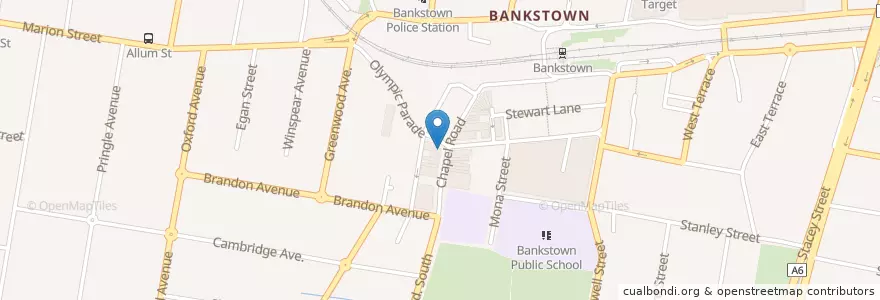 Mapa de ubicacion de Dong Ba Noodle Restaurant en 오스트레일리아, New South Wales, Canterbury-Bankstown Council, 시드니.
