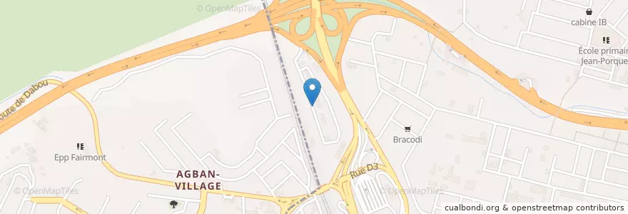 Mapa de ubicacion de Gare Leopard en コートジボワール, アビジャン.