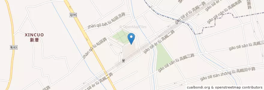 Mapa de ubicacion de 格上租車 en تايوان, مقاطعة تايوان, مقاطعة تشانغوا, 田中鎮.
