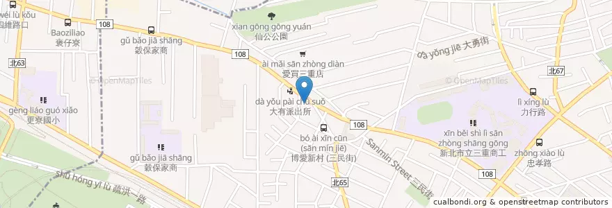 Mapa de ubicacion de 自助餐 en تایوان, 新北市.