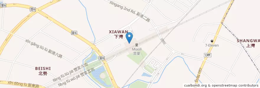 Mapa de ubicacion de 和運租車 en 台湾, 台湾省, 苗栗県, 後龍鎮.