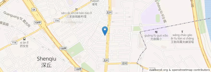 Mapa de ubicacion de 玉山商業銀行 en تايوان, تايبيه الجديدة, 板橋區.