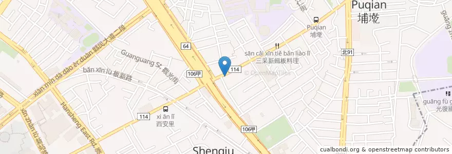 Mapa de ubicacion de 彰化商業銀行 en Тайвань, Новый Тайбэй, 板橋區.