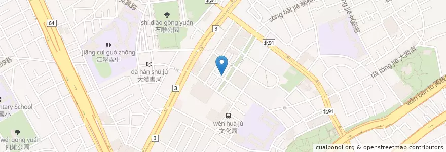 Mapa de ubicacion de 彰化商業銀行 en 타이완, 신베이 시, 반차오 구.