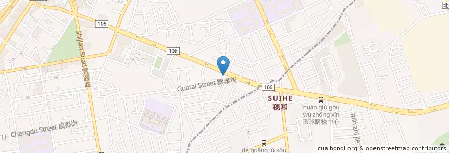Mapa de ubicacion de 三信商業銀行 en Taiwan, Neu-Taipeh, Banqiao.