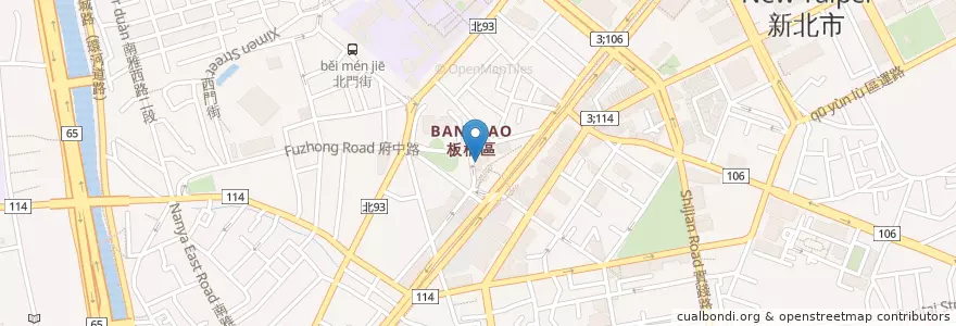 Mapa de ubicacion de 永豐商業銀行 en Tayvan, 新北市, 板橋區.