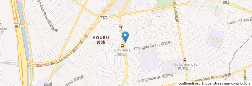 Mapa de ubicacion de 第一商業銀行 en تايوان, تايبيه الجديدة, 板橋區.