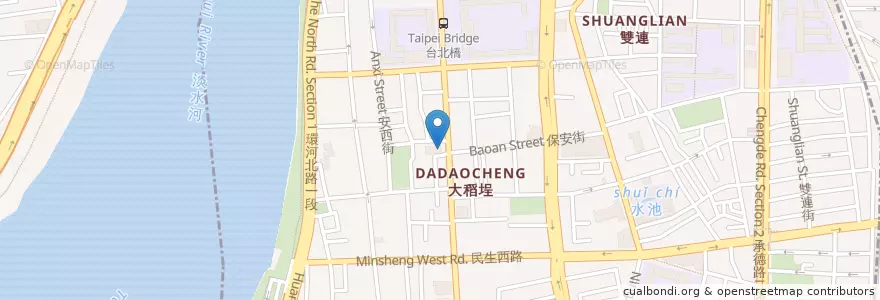 Mapa de ubicacion de 台新國際商業銀行 en 臺灣, 新北市, 臺北市, 大同區.