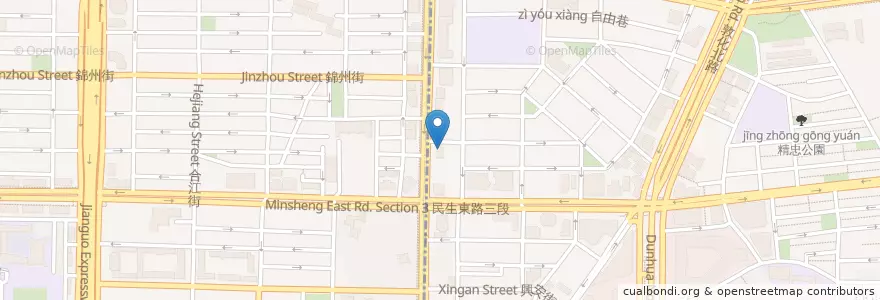 Mapa de ubicacion de 臺灣新光商業銀行 en 타이완, 신베이 시, 타이베이시, 쑹산 구.
