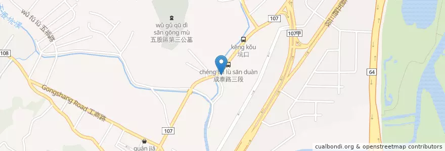 Mapa de ubicacion de 聯邦商業銀行 en Taiwan, 新北市, 五股區.