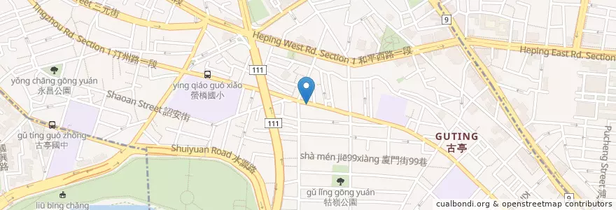 Mapa de ubicacion de 陽信商業銀行 en تایوان, 新北市, تایپه, 中正區.