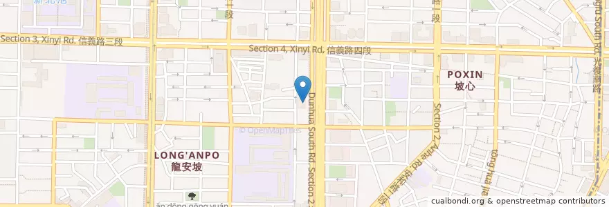 Mapa de ubicacion de 上海商業儲蓄銀行 en 臺灣, 新北市, 臺北市, 大安區.