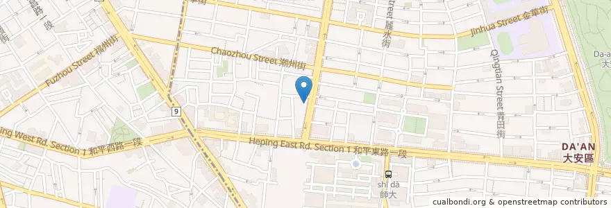 Mapa de ubicacion de 星展(台灣)商業銀行 en Тайвань, Новый Тайбэй, Тайбэй.