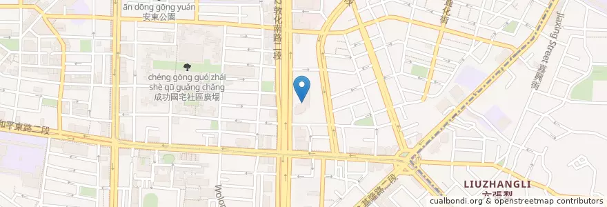 Mapa de ubicacion de 遠東國際商業銀行 en Taiwan, Nuova Taipei, Taipei, 大安區.