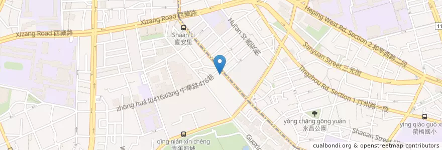Mapa de ubicacion de 華泰商業銀行 en Taiwan, 新北市, Taipei, 萬華區.