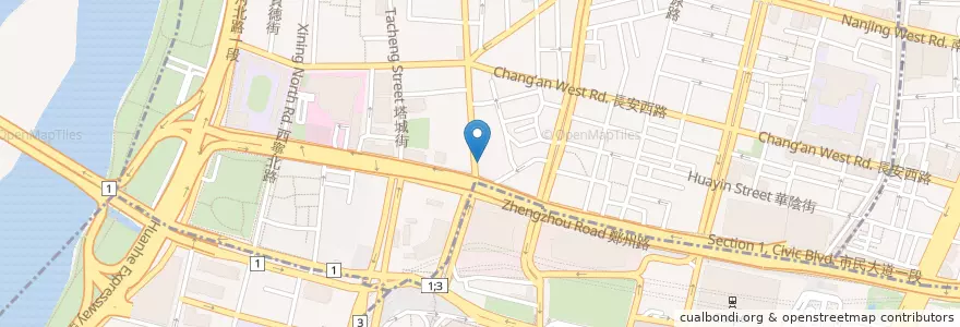 Mapa de ubicacion de 彰化商業銀行 en Taiwan, 新北市, Taipé.