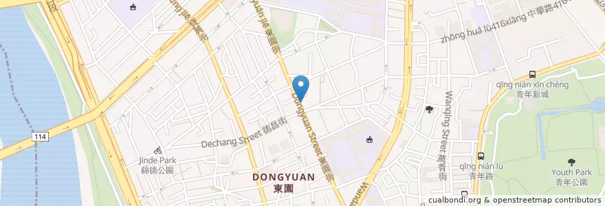 Mapa de ubicacion de 板信商業銀行 en Taiwan, 新北市, Taipé, 萬華區.