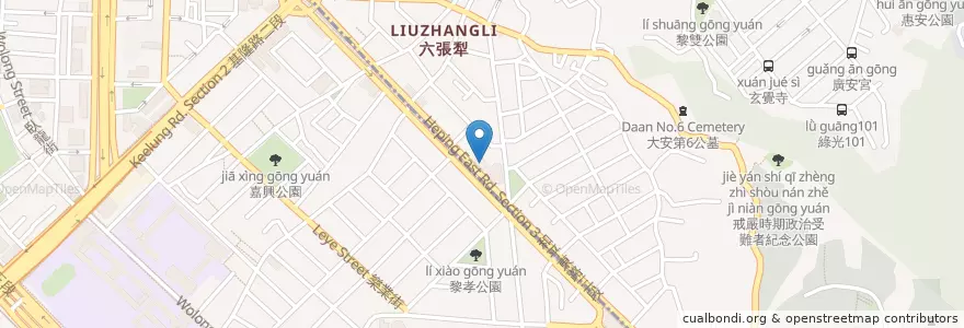 Mapa de ubicacion de 華泰商業銀行 en Taïwan, Nouveau Taipei, Taipei, District De Daan.