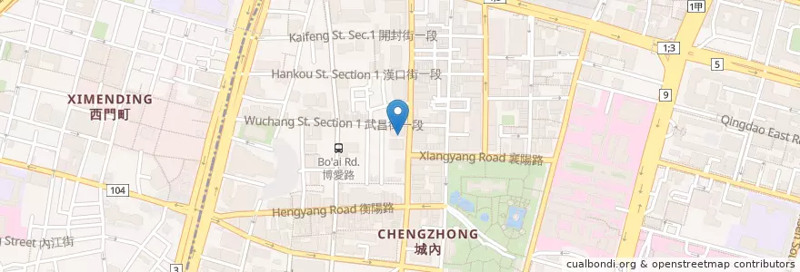 Mapa de ubicacion de 瑞興商業銀行 en Тайвань, Новый Тайбэй, Тайбэй, 中正區.