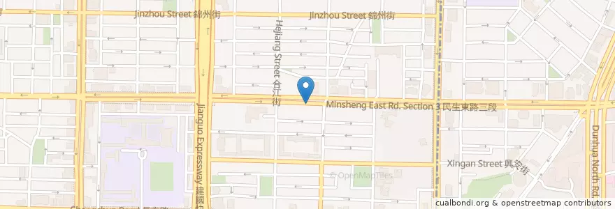 Mapa de ubicacion de 陽信商業銀行 en 타이완, 신베이 시, 타이베이시, 중산 구.