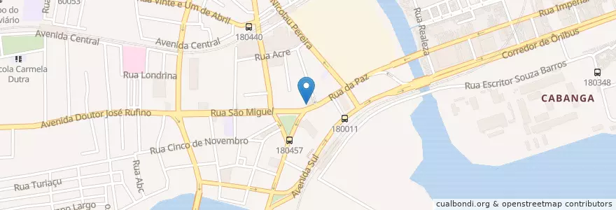 Mapa de ubicacion de Banco Itau en Brasil, Región Nordeste, Pernambuco, Região Geográgica Imediata Do Recife, Região Geográfica Intermediária Do Recife, Região Metropolitana Do Recife, Recife.