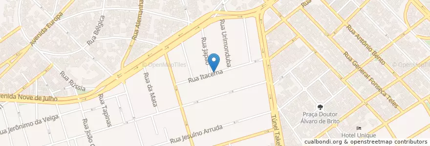 Mapa de ubicacion de Itacema en Brezilya, Güneydoğu Bölgesi, Сан Паулу, Região Geográfica Intermediária De São Paulo, Região Metropolitana De São Paulo, Região Imediata De São Paulo, Сан Паулу.