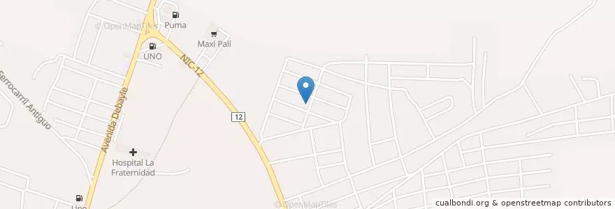Mapa de ubicacion de Venceremos 4 en Nicaragua, Leon, Leon (Municipality).