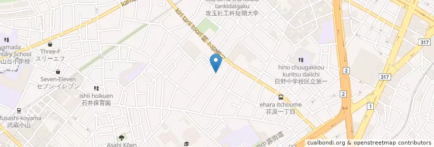 Mapa de ubicacion de 専修寺 en Japan, 東京都, 品川区.